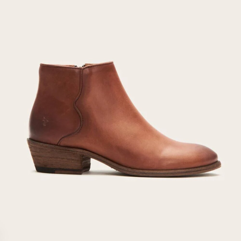 Frye Carson Leather Ankle Booties